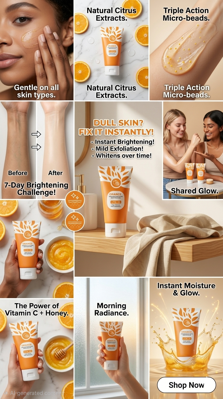 Orange Brightening Exfoliating Gel pack of 2